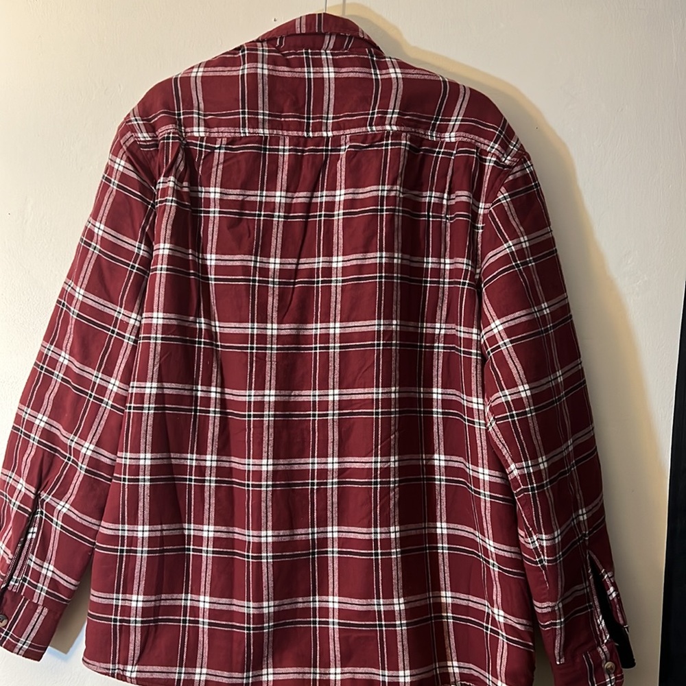 NWOT faux fur lined flannel “shacket” - Picture 3 of 3